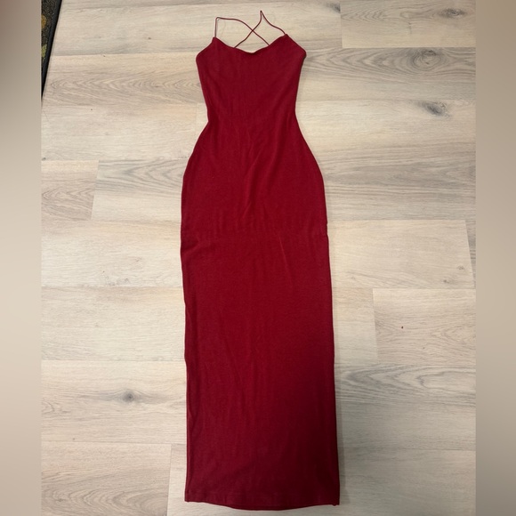 CSB Open Back Rib Maxi Dress - Picture 3 of 10